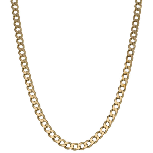 9ct Gold Curb Chain 22"