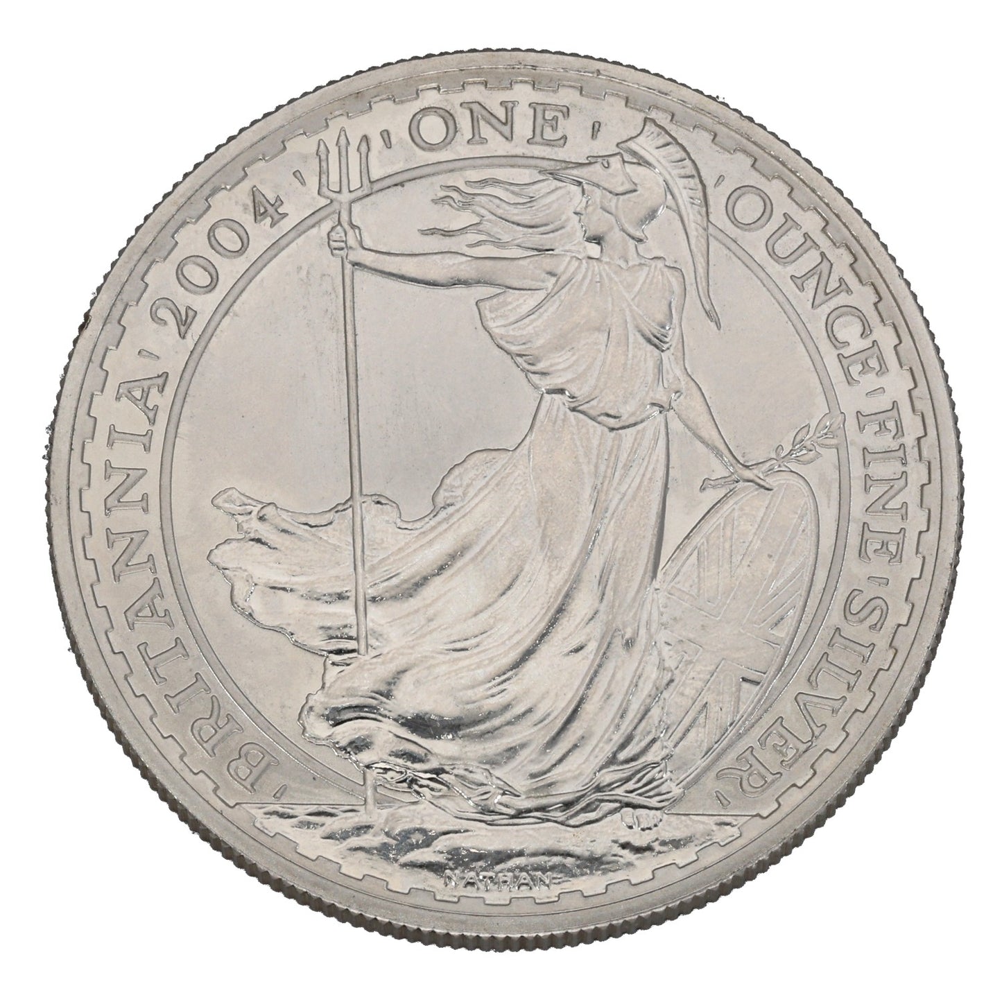 Fine Silver Queen Elizabeth II 1 OZ Britannia Coin 2004