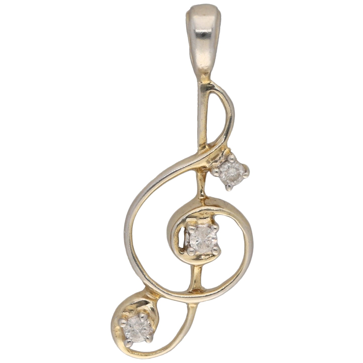 9ct Gold 0.09ct Diamond Alternative Pendant