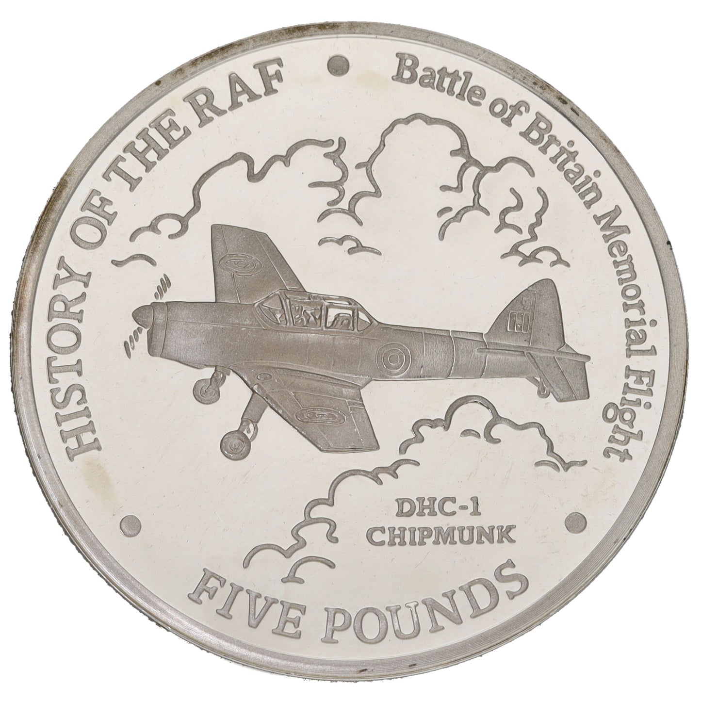 Sterling Silver Battle Of Britain Five Pounds Coin 2007