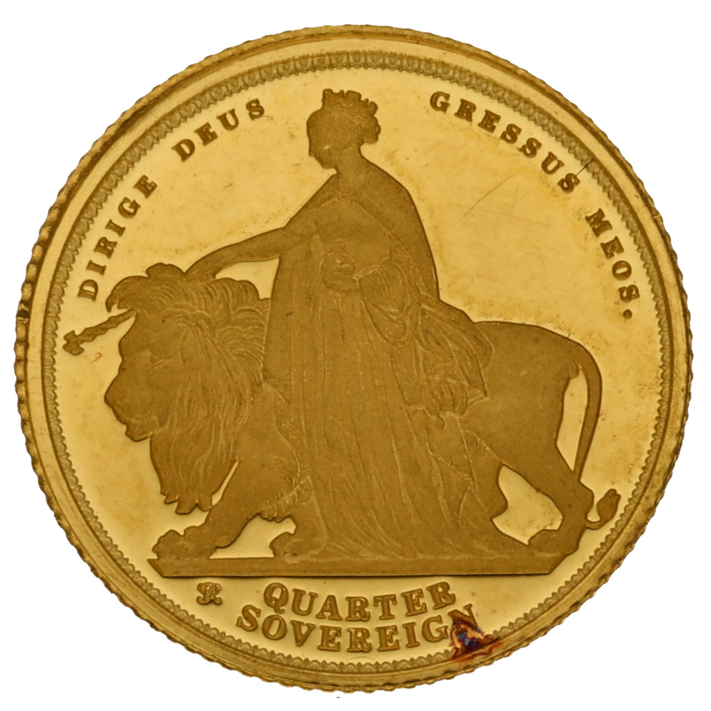 22ct Gold Queen Elizabeth II Quarter Sovereign Coin 2019