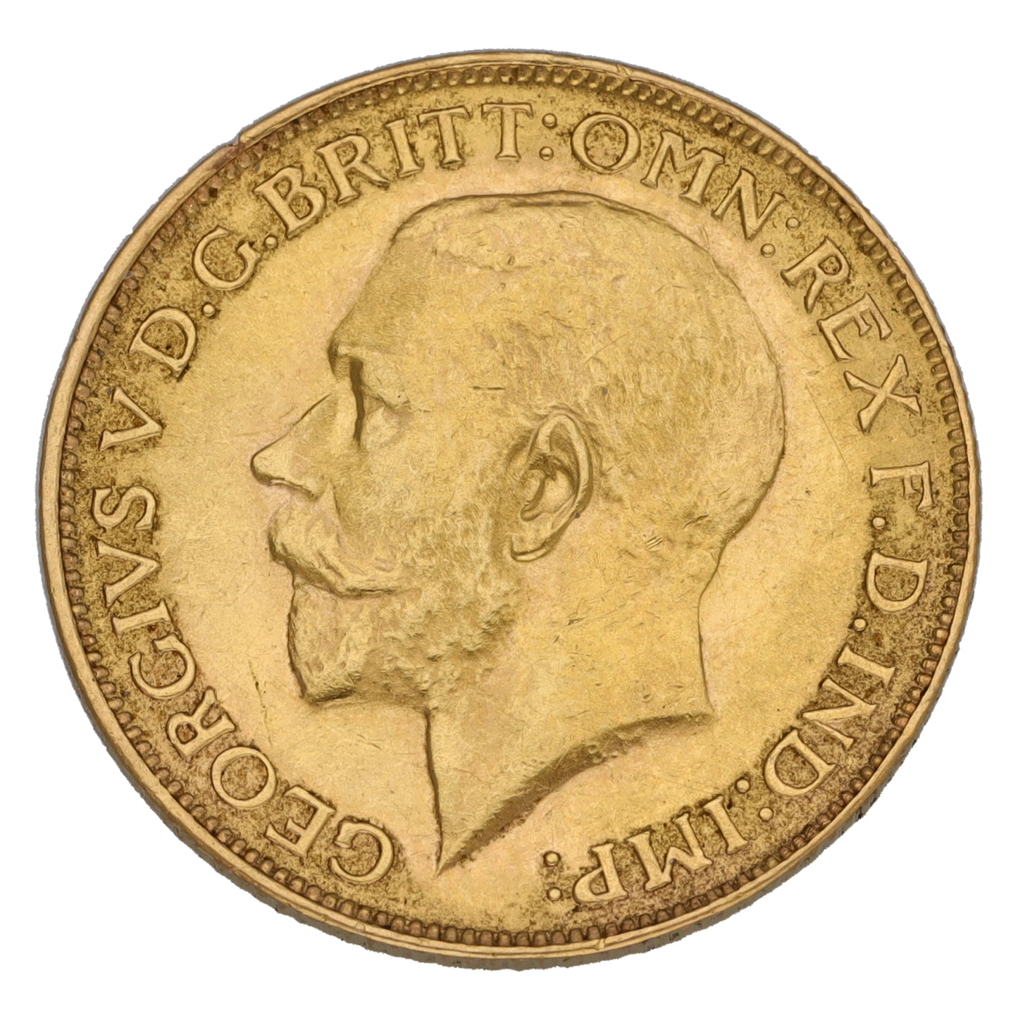 22ct Gold King George V Full Sovereign Coin 1927