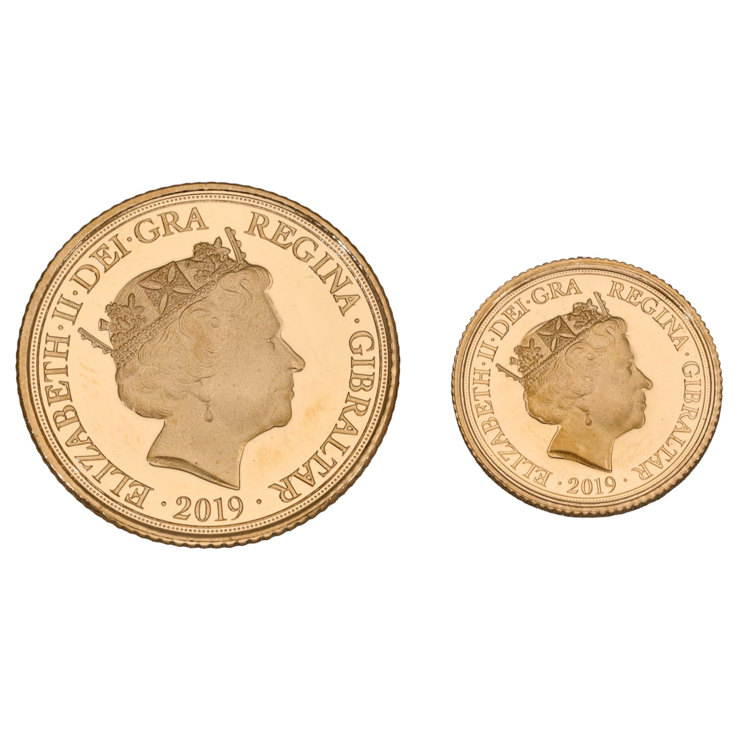 22ct Gold Reverent Remembrance Of The Glorious Dead Half & Quarter Sovereign 2019