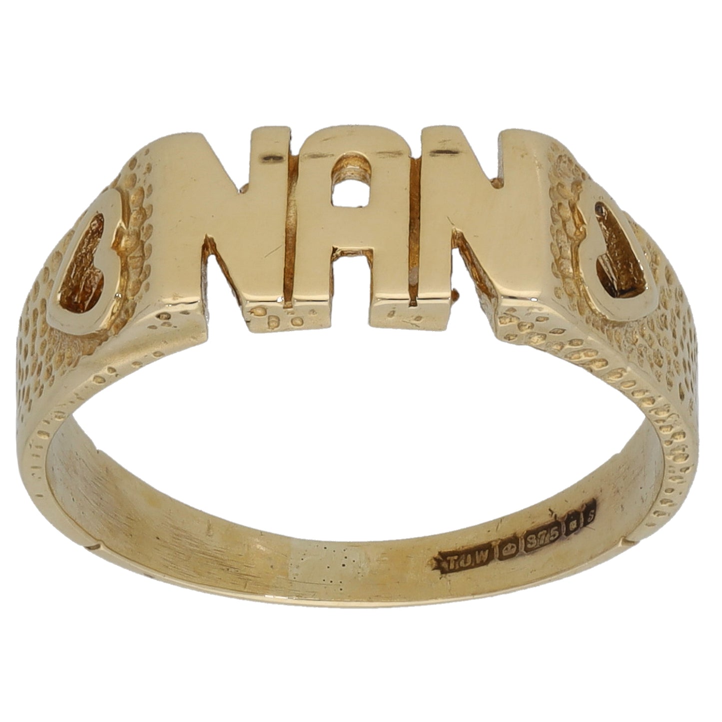 9ct Gold Nan Ring Size M