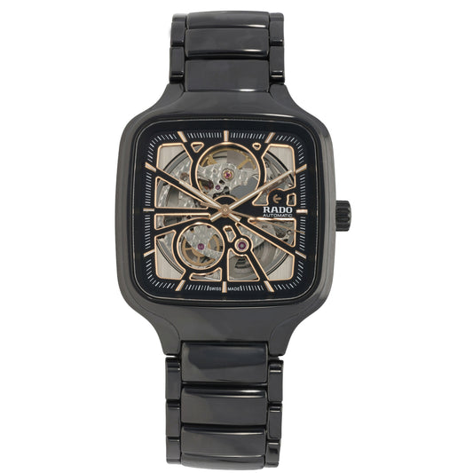 Rado True Square 734.6086.3 38mm Ceramic Watch