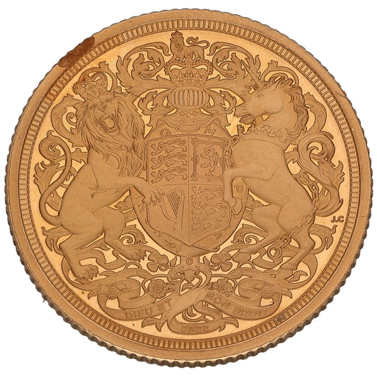 22ct Gold Queen Elizabeth II Memorial Full Sovereign Coin 2022