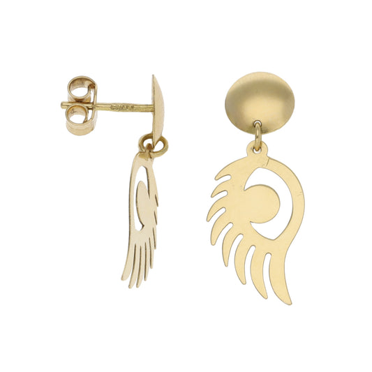 18ct Gold Drop Earrings