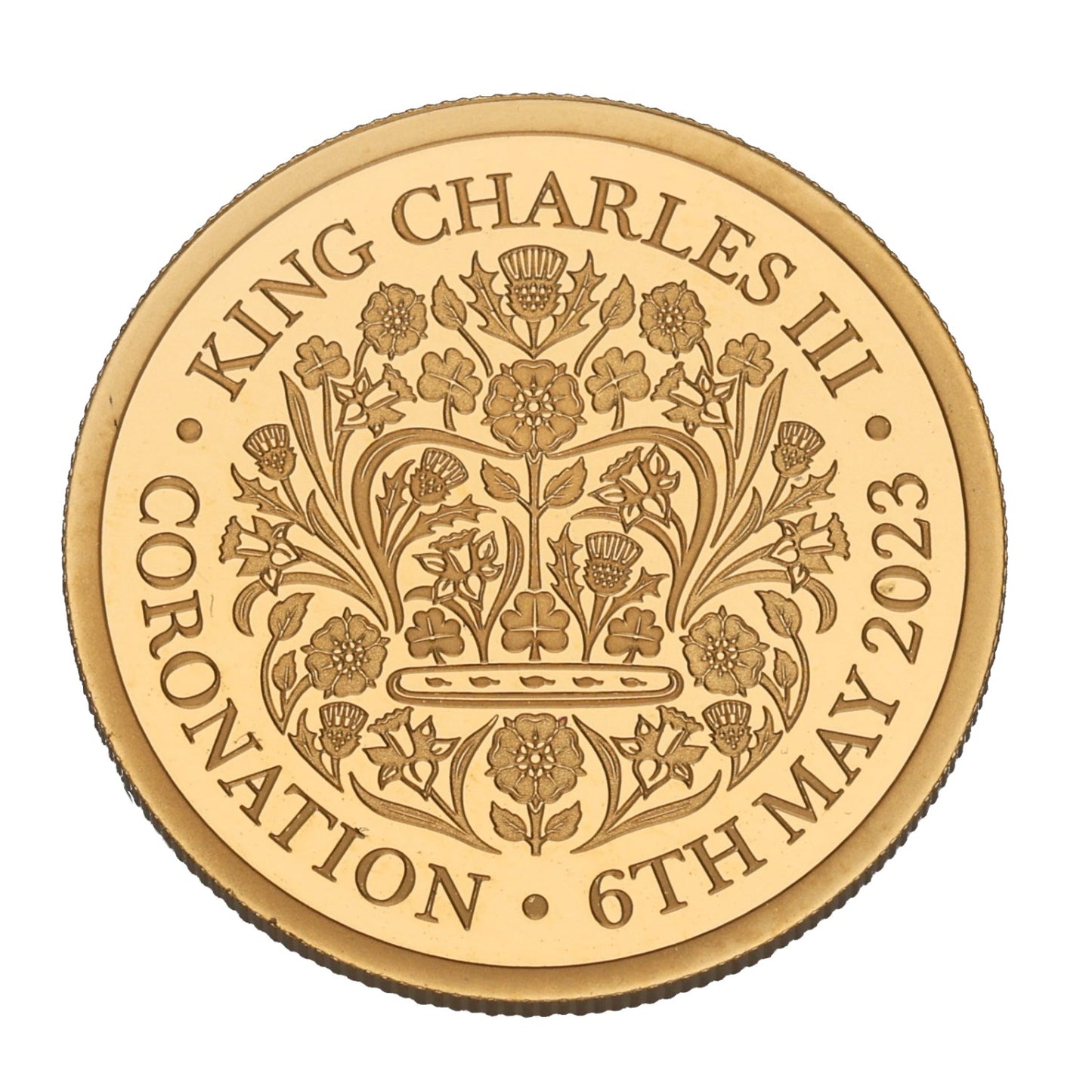22ct Gold King Charles III Coronation Half Sovereign Coin 2023