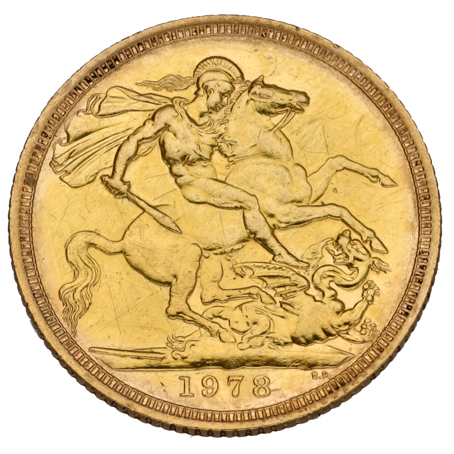 22ct Gold Queen Elizabeth II Full Sovereign Coin 1978