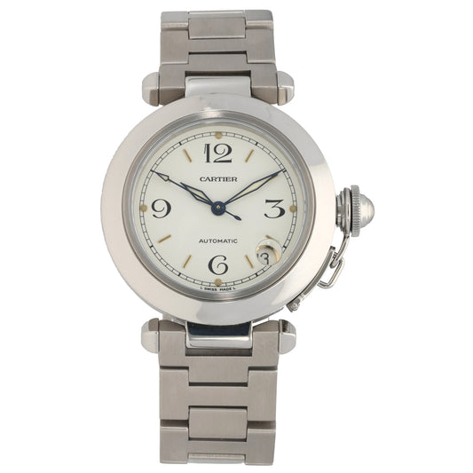 Cartier Pasha W31015M7 35mm Stainless Steel Watch