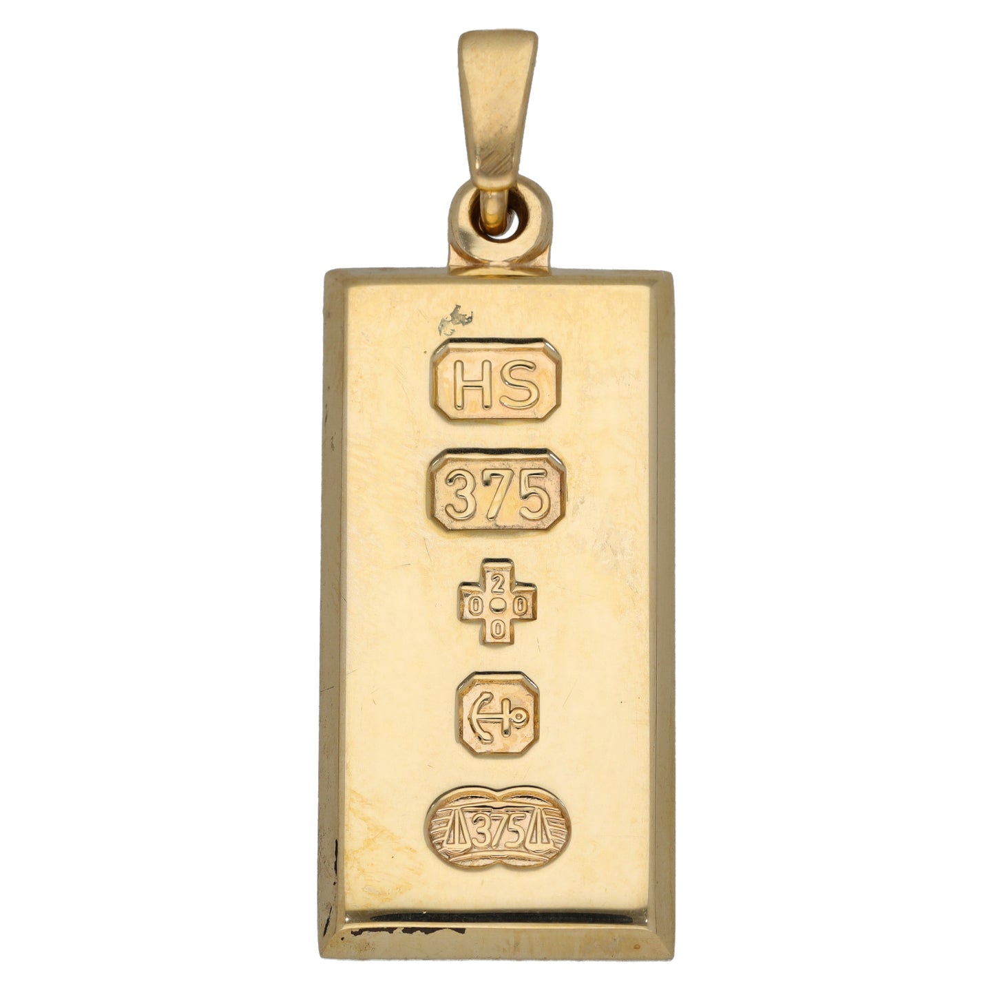 9ct Gold Ingot Pendant