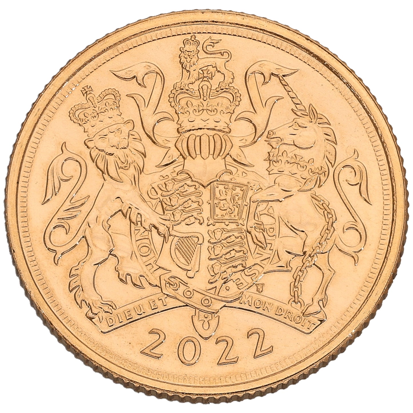 22ct Gold Queen Elizabeth II Full Sovereign Coin 2022