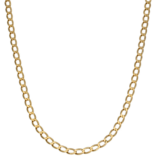 9ct Gold Curb Chain 20"