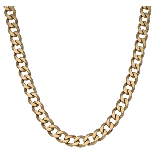 9ct Gold Curb Chain 24"