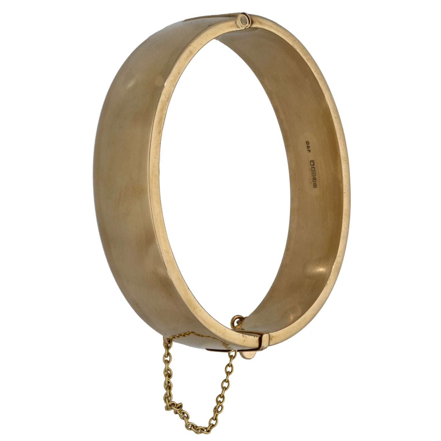 9ct Gold Hinged/Clasp Bangle