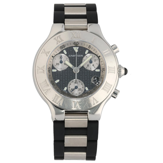 Cartier Must 21 W10125U2 38.5mm Stainless Steel Watch