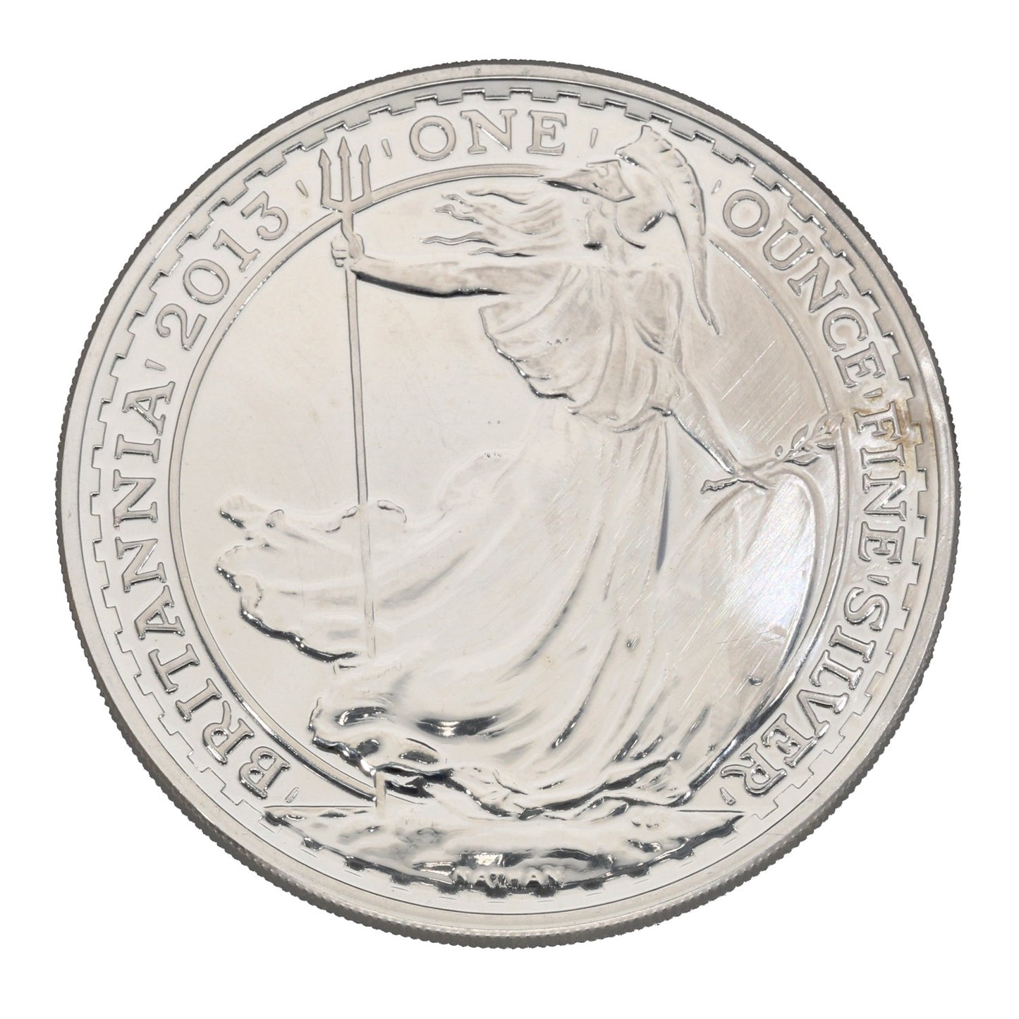 Fine Silver Queen Elizabeth II 1 OZ Britannia Coin 2013