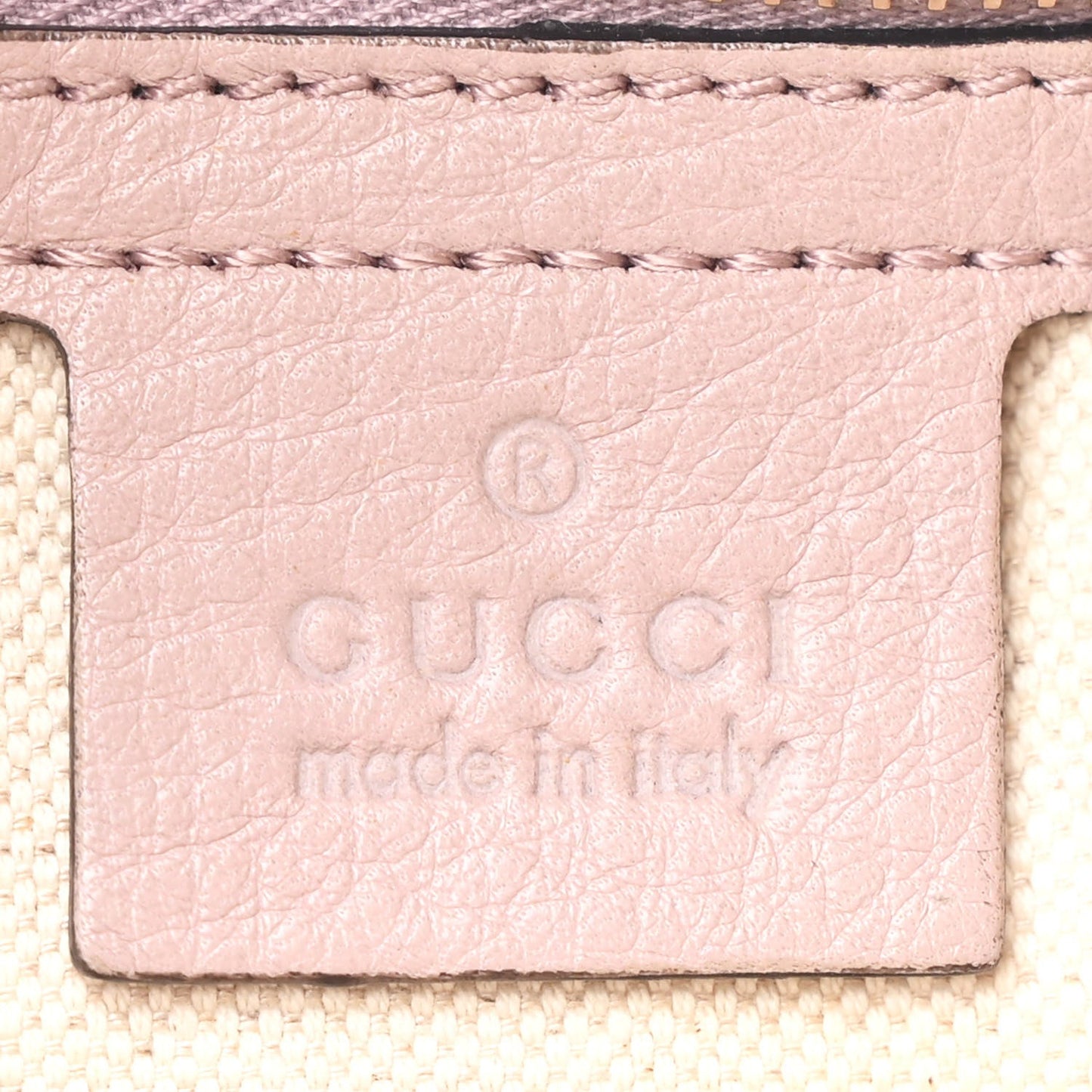 Gucci Vintage Web Boston Coated Canvas Bag - Beige & Pink