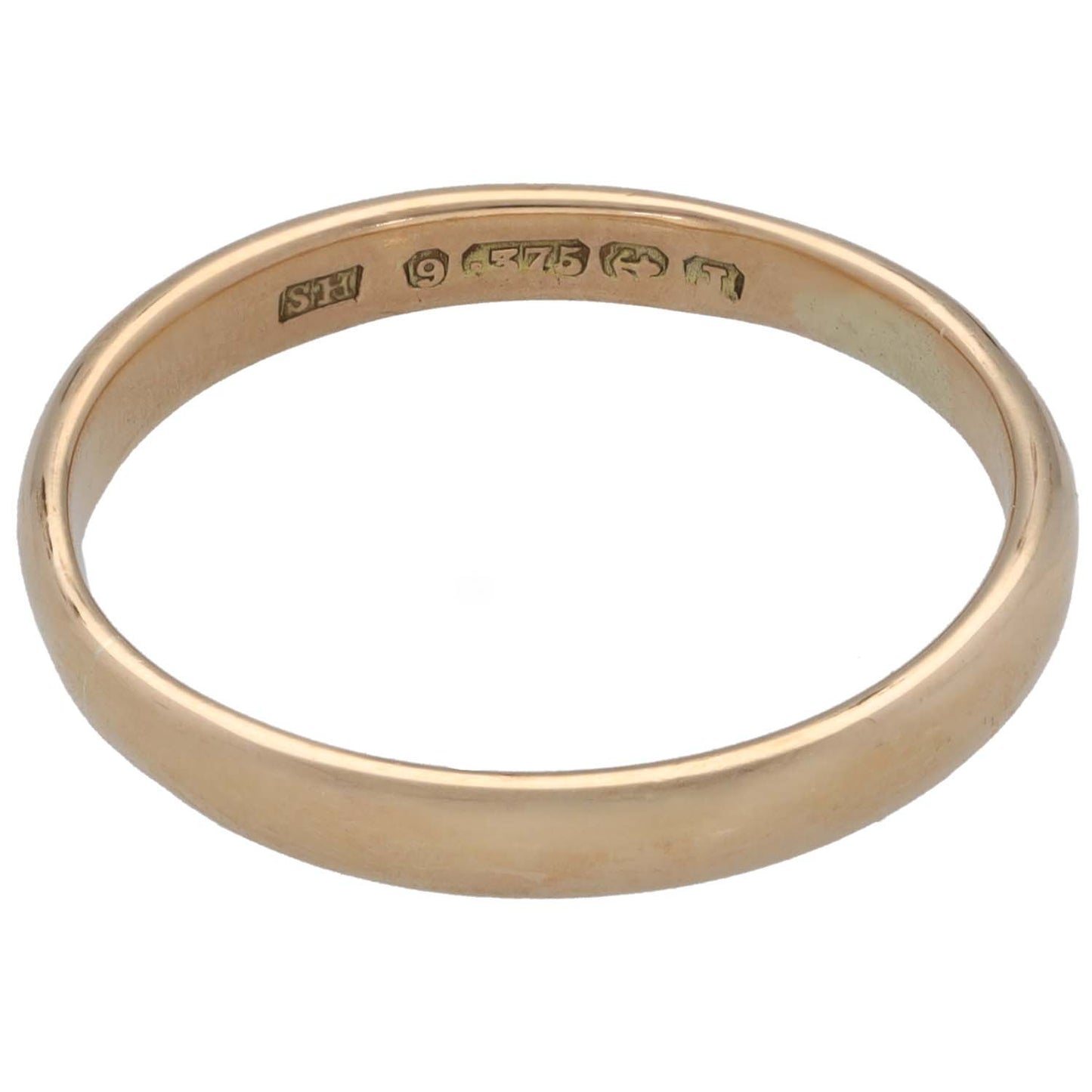 9ct Gold Plain Wedding Ring Size U