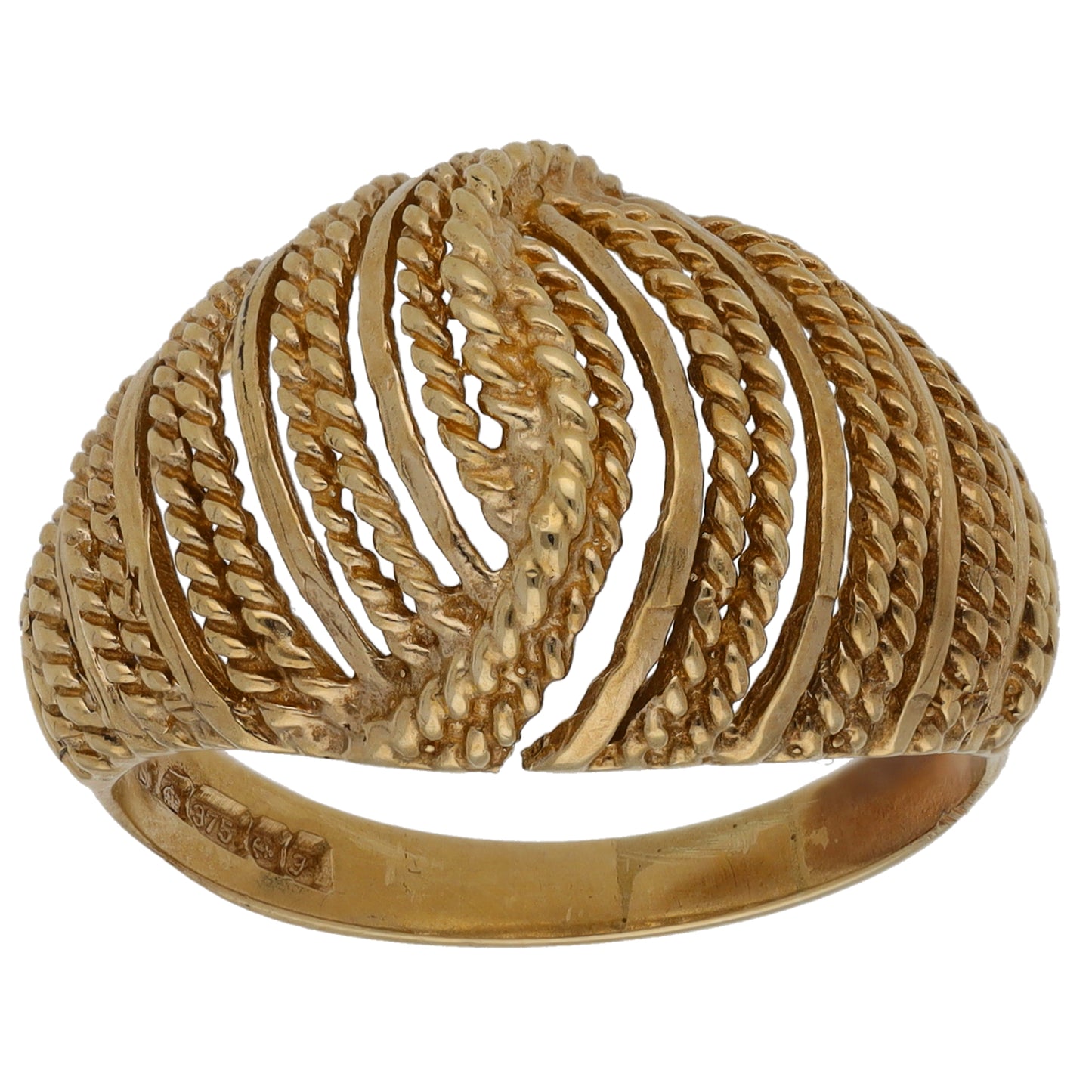 9ct Gold Alternative Ring Size R