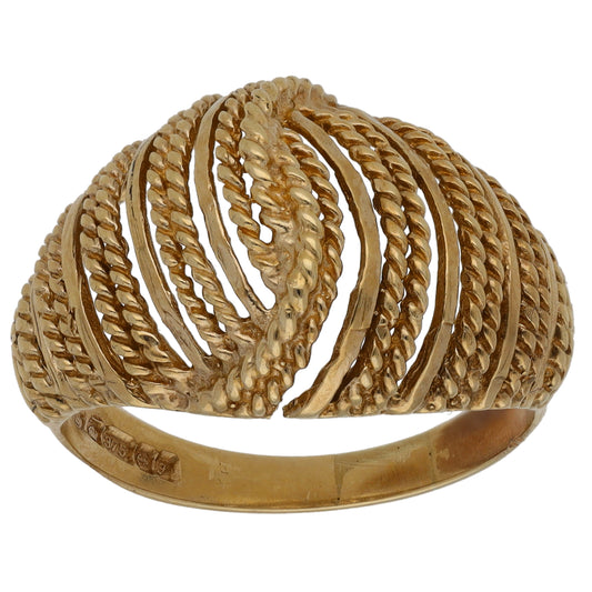 9ct Gold Alternative Ring Size R