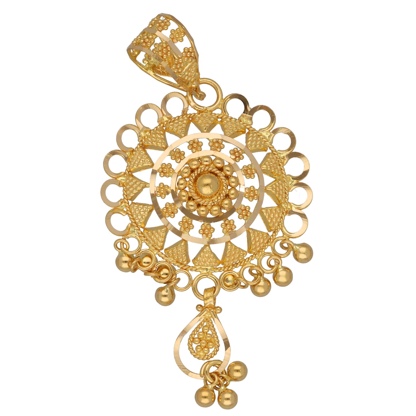 New 22ct Gold Filigree Pendant