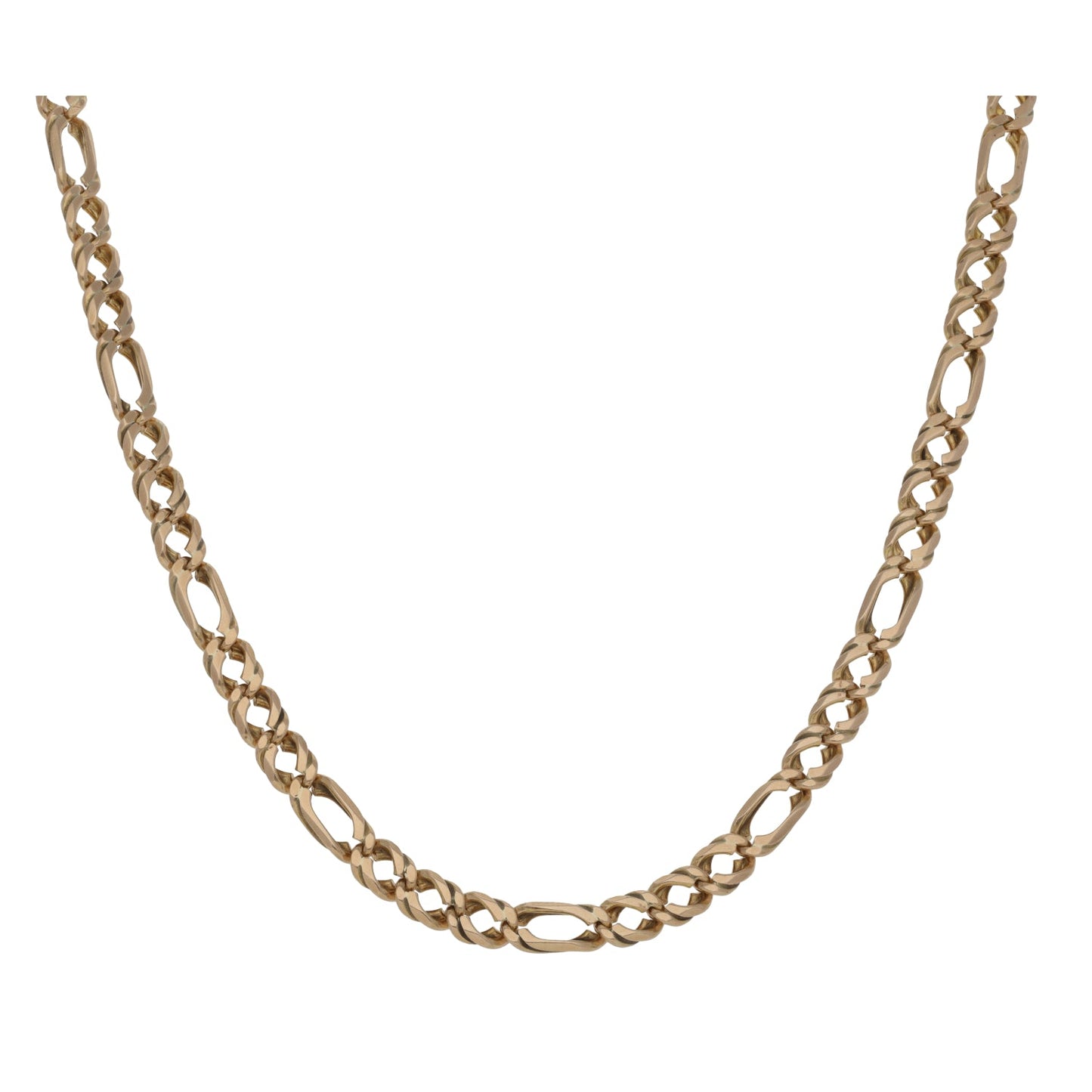 9ct Gold Figaro Chain 24"