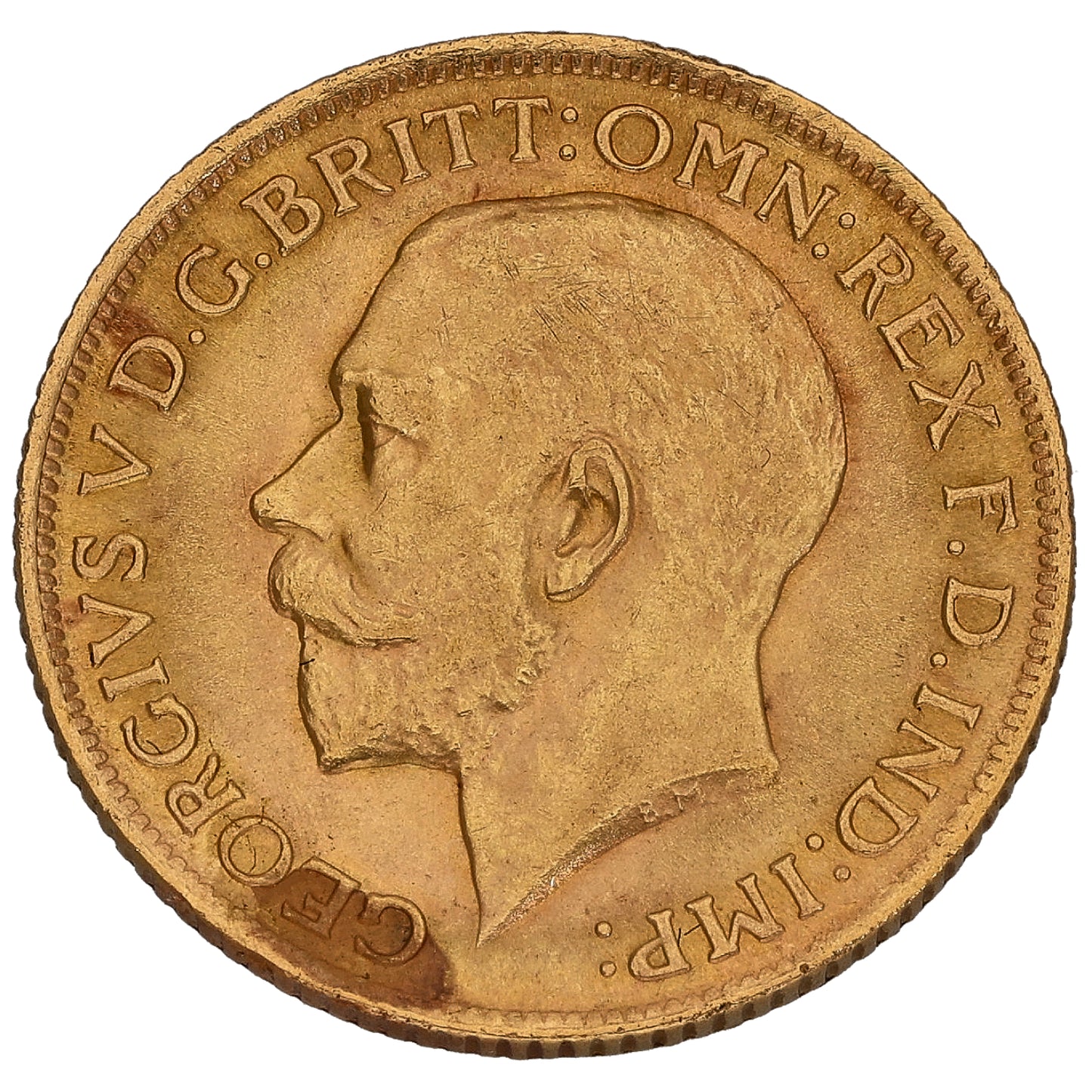 22ct Gold King George V Full Sovereign Coin 1914