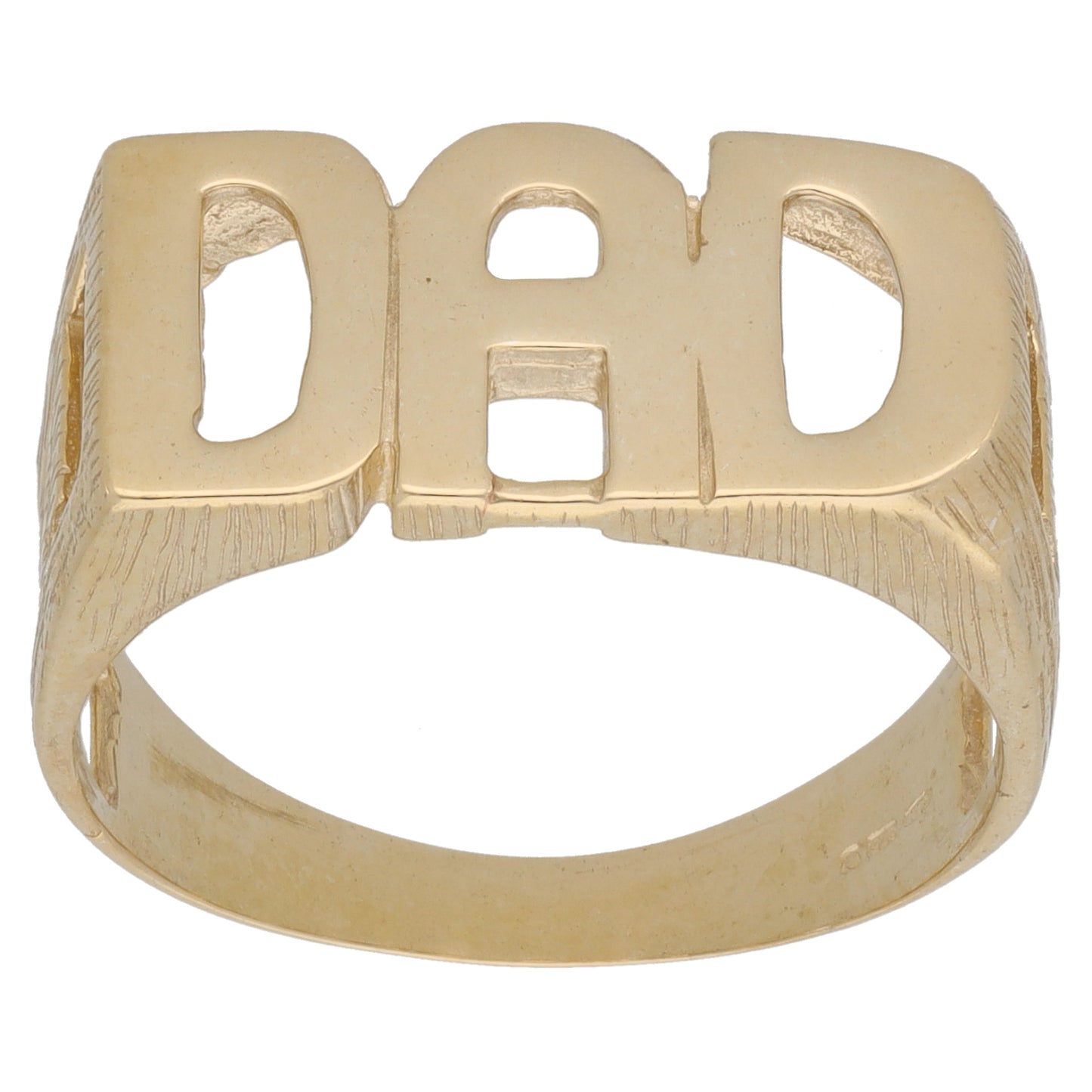 New 9ct Gold Dad Ring Size T-Y