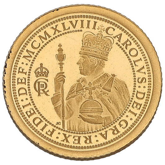 22ct Gold King Charles III Eighth Sovereign Coin 2023