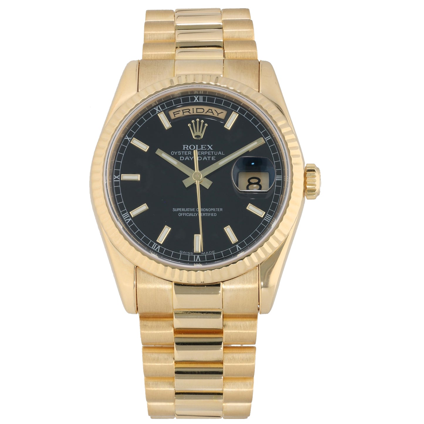Rolex Day-Date 118238 36mm Gold Watch