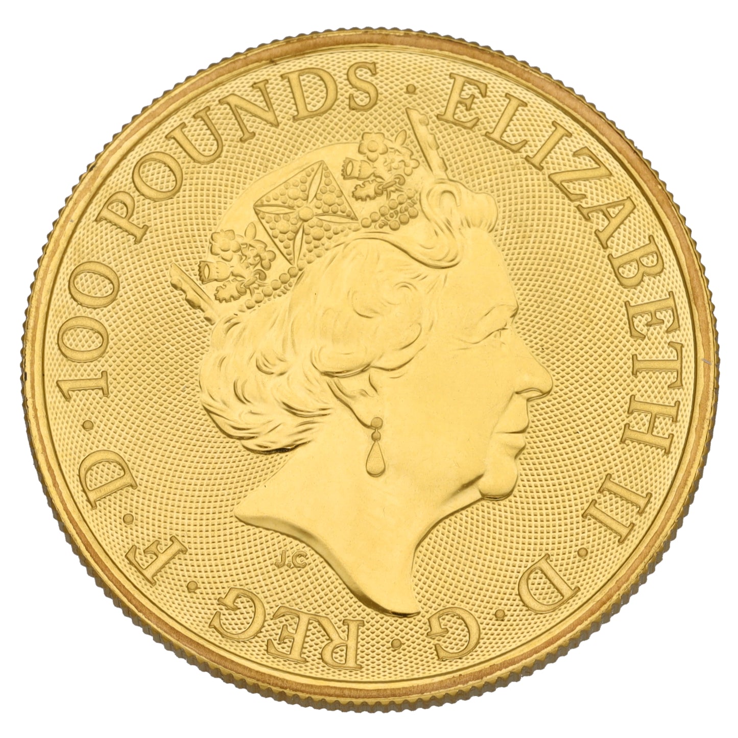 24ct Gold Tudor Beasts Unicorn Of Scotland 1 OZ Coin 2018