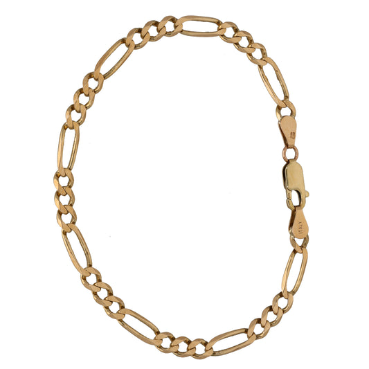 9ct Gold Figaro Bracelet