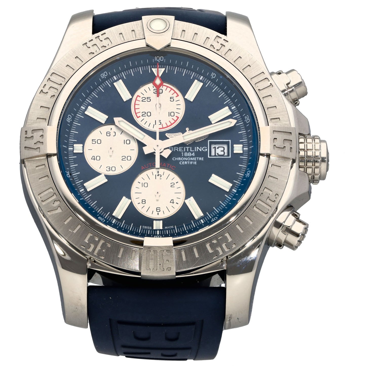 Breitling Super Avenger II A13371 48mm Stainless Steel Watch