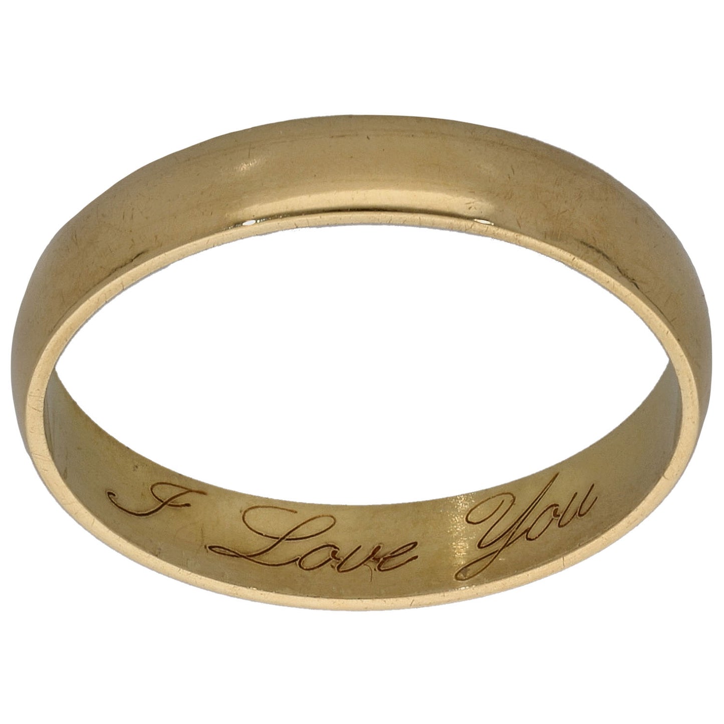 18ct Gold Plain Wedding Ring Size Q