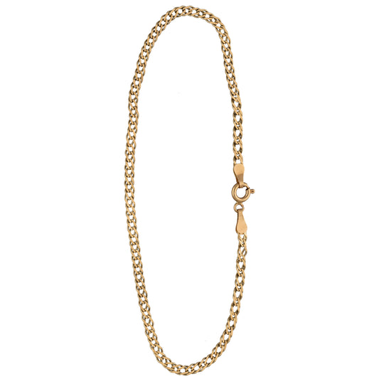 9ct Gold Double Curb Bracelet