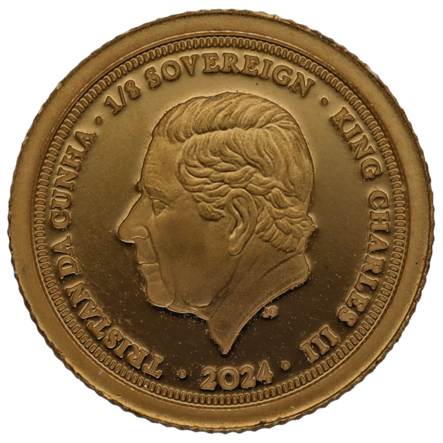 22ct Gold King Charles III Eighth Sovereign Coin 2024
