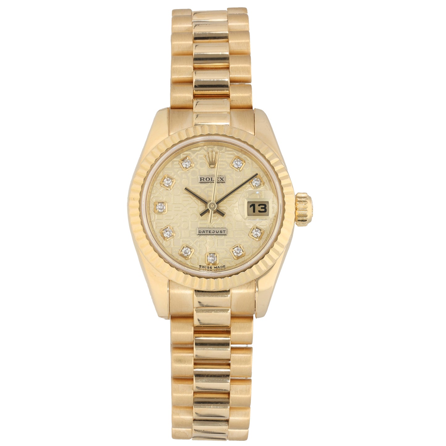 Rolex Lady Datejust 179178 26mm Gold Watch