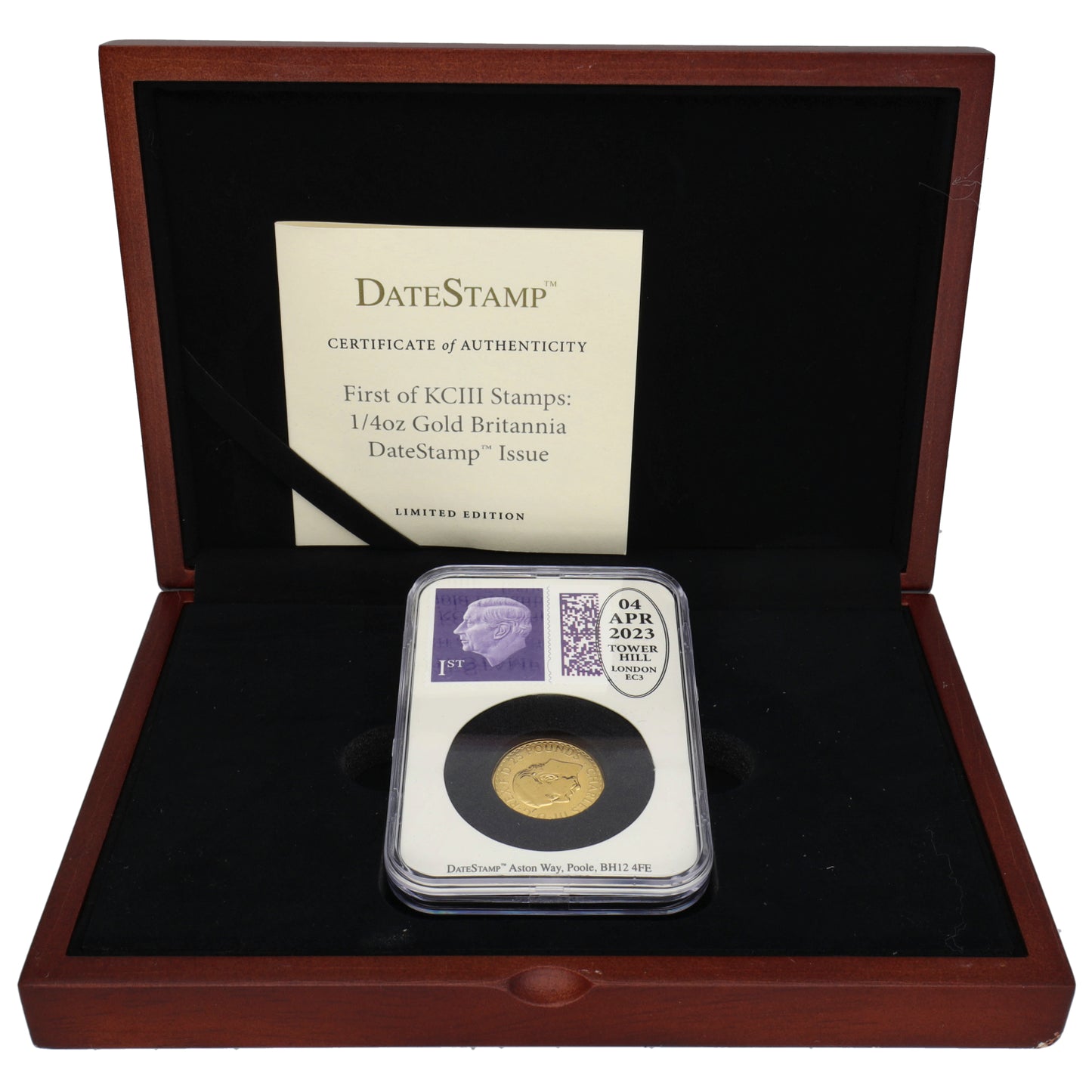 24ct Gold King Charles III DateStamp 1/4 OZ Britannia 2023