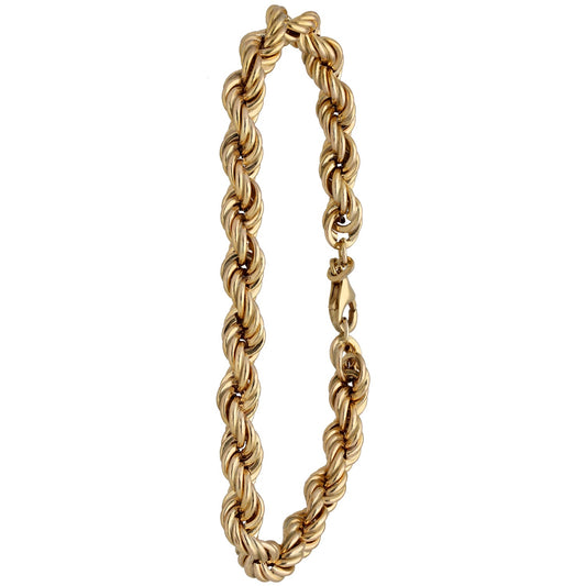 9ct Gold Rope Bracelet