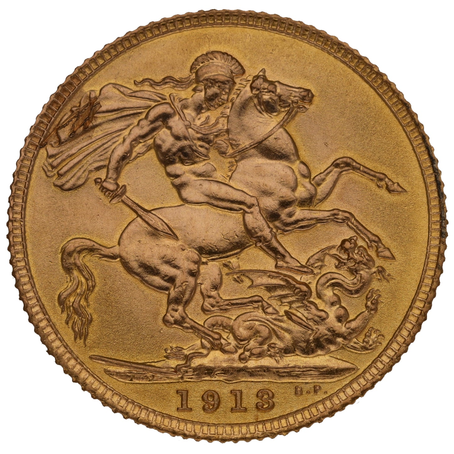 22ct Gold King George V Full Sovereign Coin 1913