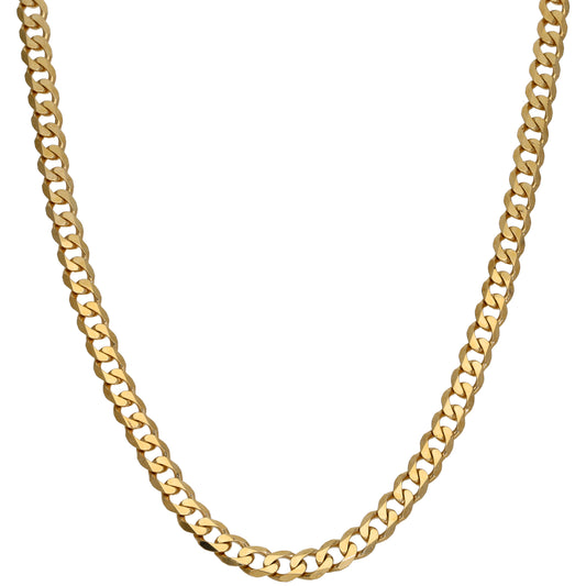 9ct Gold Curb Chain 24"