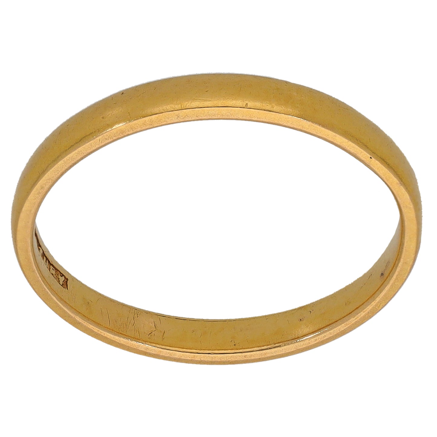 22ct Gold Plain Wedding Ring Size N