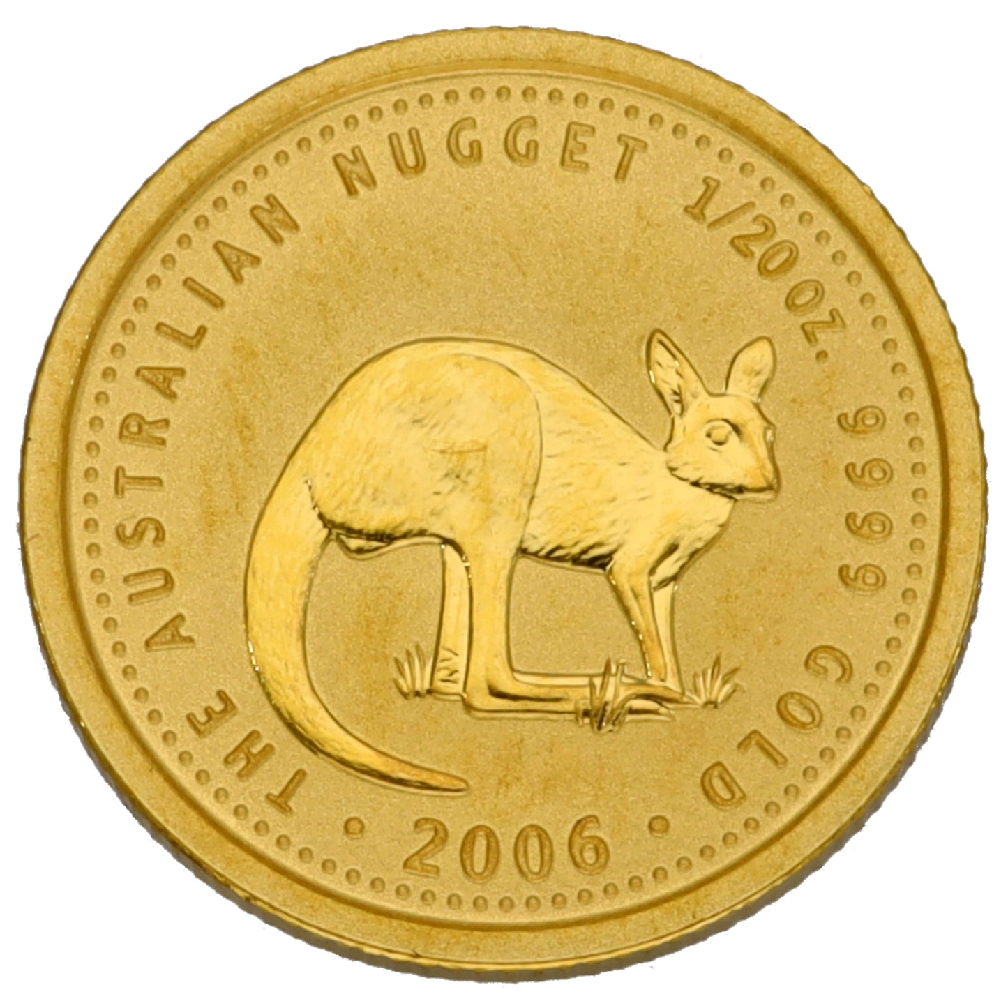 24ct Gold Australian Nugget 1/20 OZ Coin 2006