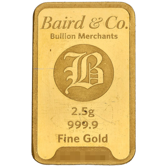 24ct 2.5g Gold Bar