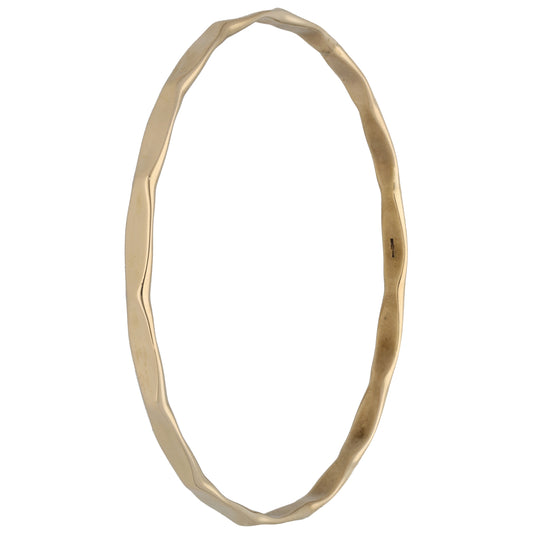 9ct Gold Patterned Bangle