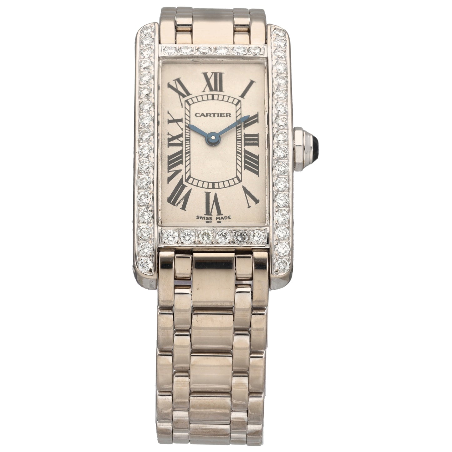 Cartier Tank W26019L1 19mm White Gold Watch