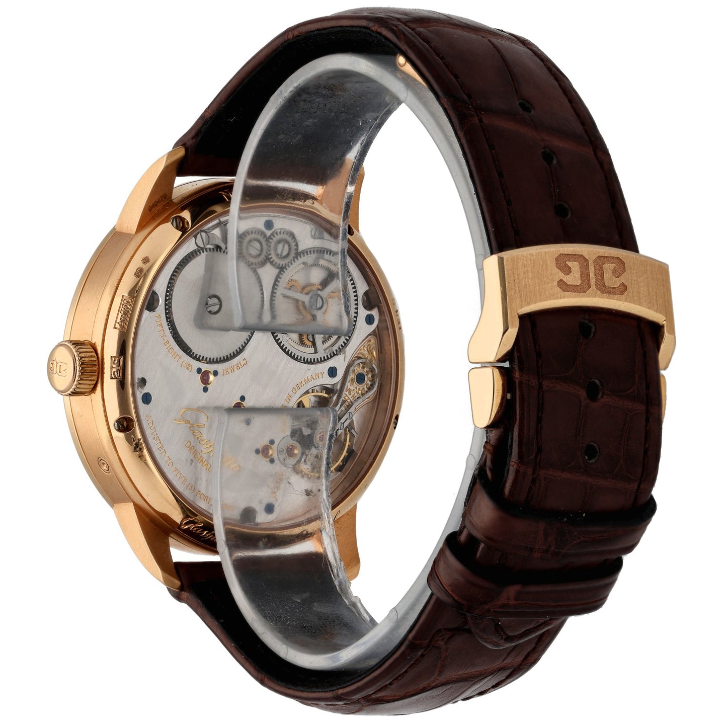 Glashütte Original Senator Chronometer 1.58.01.02.05.30 42mm Gold Watch