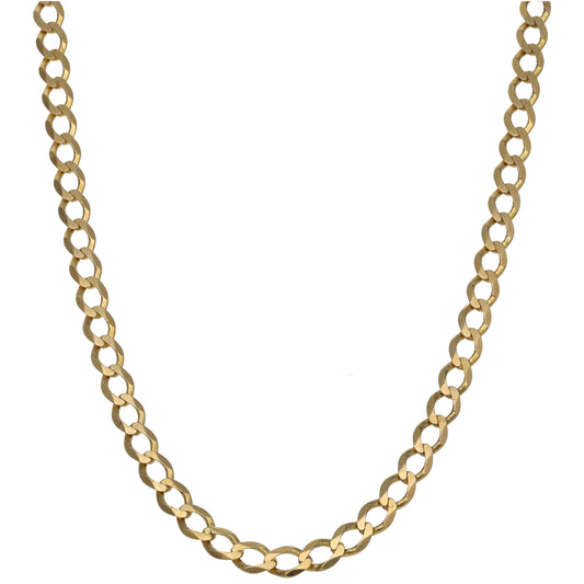9ct Gold Curb Chain 20"