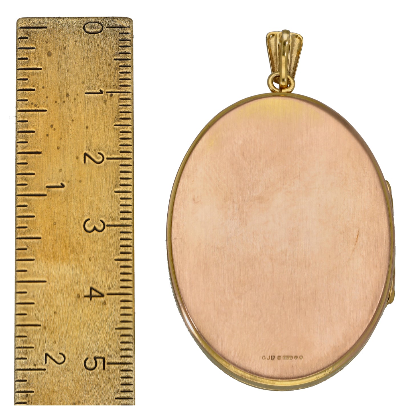 9ct Gold Patterned Locket Pendant